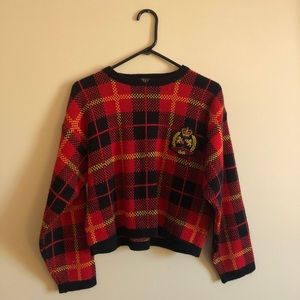 Checkered-Mark Royal sweater 🦁✨